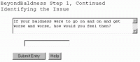 Beyond Baldness, Free Self Help Software 5.10.21 screenshot. Click to enlarge!