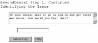 Beyond Denial, Free Self Help Software 5.10.21 screenshot. Click to enlarge!