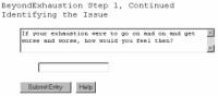 Beyond Exhaustion, Self Help Software 5.10.21 screenshot. Click to enlarge!