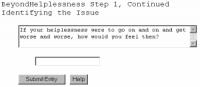 Beyond Helplessness, Self Help Software 5.10.21 screenshot. Click to enlarge!