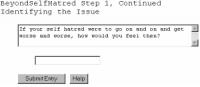 Beyond Self Hatred, Self Help Software 5.10.21 screenshot. Click to enlarge!