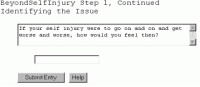 Beyond Self Injury, Self Help Software 5.10.21 screenshot. Click to enlarge!