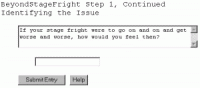 Beyond Stage Fright, Self Help Software 5.10.21 screenshot. Click to enlarge!