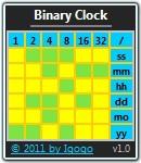 Binary Clock Free 2.5 screenshot. Click to enlarge!