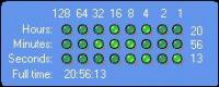 Binary Clock 2.0 screenshot. Click to enlarge!