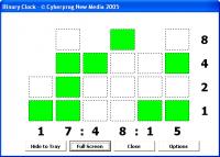 BinaryClock 1.0 screenshot. Click to enlarge!