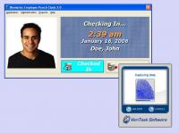 Biometric Employee Time Clock 4.0 screenshot. Click to enlarge!