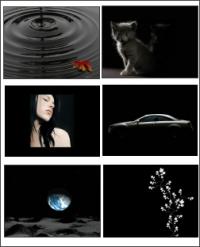 Black Themed Screensaver 1.0 screenshot. Click to enlarge!