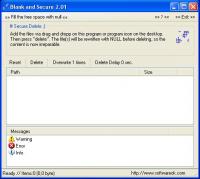 Blank And Secure 4.25 screenshot. Click to enlarge!