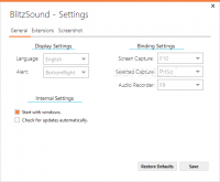 BlitzSound 3.1.2 screenshot. Click to enlarge!