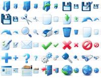 Blue Icon Library 4.8 screenshot. Click to enlarge!