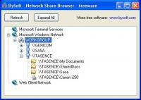 Blue Network Browser 1.8 screenshot. Click to enlarge!