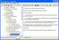 Blue TreePad manager 3.0 screenshot. Click to enlarge!