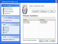 Bluetooth PC Dialer 2.0 screenshot. Click to enlarge!