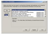 BrainWave Stimulators 2.2 screenshot. Click to enlarge!