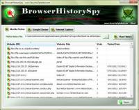 Browser History Spy Portable 2.5 screenshot. Click to enlarge!