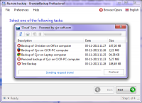 BrowserBackup 8.0.0.0 screenshot. Click to enlarge!