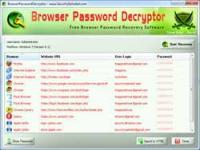 BrowserPasswordDecryptor 4.0 screenshot. Click to enlarge!