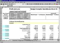 Budget Compiler QuickBooks Excel 30 screenshot. Click to enlarge!
