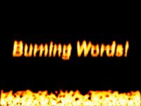 Burning Words Screensaver 1.1 screenshot. Click to enlarge!