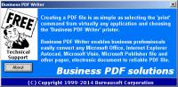 Business PDF Writer 3.12 screenshot. Click to enlarge!
