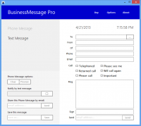 BusinessMessage Pro 1.3 screenshot. Click to enlarge!