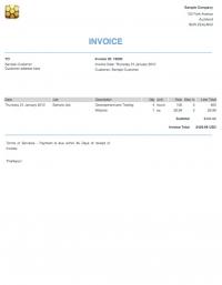 Busy Bee Invoicing 3.28 screenshot. Click to enlarge!