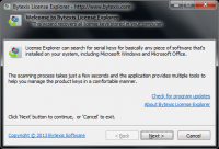 Bytexis License Explorer 1.0.300.2013 screenshot. Click to enlarge!