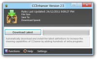 CCEnhancer 3.6 screenshot. Click to enlarge!