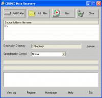 CD/DVD Data Recovery 1.2.0.1 screenshot. Click to enlarge!