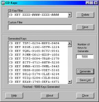 CD Keys 1.0 screenshot. Click to enlarge!