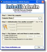 CD ROM Drive Remote Disabler 2.0 screenshot. Click to enlarge!