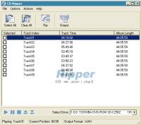 CD to WAV/MP3 Ripper 1.7 screenshot. Click to enlarge!