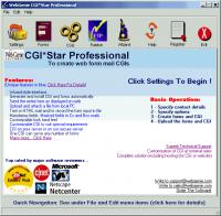 CGI Star Professional 5.19 screenshot. Click to enlarge!