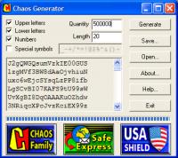 CHAOS Generator 2.4 screenshot. Click to enlarge!