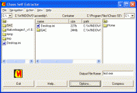 CHAOS Self Extractor 3.85 screenshot. Click to enlarge!
