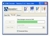 CHM Decoder 2.1 screenshot. Click to enlarge!