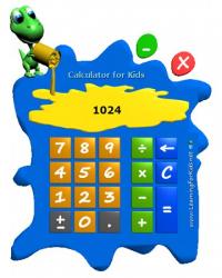 Calculator for Kids 1.0 screenshot. Click to enlarge!
