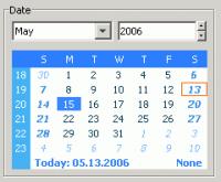 Calendar Component Professional 5.1 screenshot. Click to enlarge!
