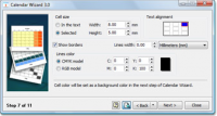 Calendar Wizard Free 5.0a (revision 1) screenshot. Click to enlarge!