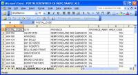 Canadian Postal Code Database (Basic Edition) December.2010 screenshot. Click to enlarge!