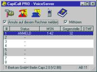 CapiCall 5.13 screenshot. Click to enlarge!