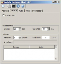 Captcha Exchange Client 0.7.5 screenshot. Click to enlarge!