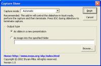 Capture Show 1.1 screenshot. Click to enlarge!