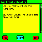 Car Troubleshooter (PPC OS) 1.0 screenshot. Click to enlarge!