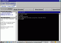 Cert CCNA Router Simulator 2.0 screenshot. Click to enlarge!