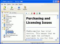 ChmDecompiler 3.65 screenshot. Click to enlarge!