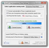ChrisPC Free Anonymous Proxy 7.10 screenshot. Click to enlarge!