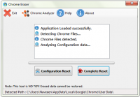 Chrome Eraser 1.0.1.8 screenshot. Click to enlarge!