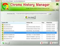 Chrome History Manager 3.0 screenshot. Click to enlarge!
